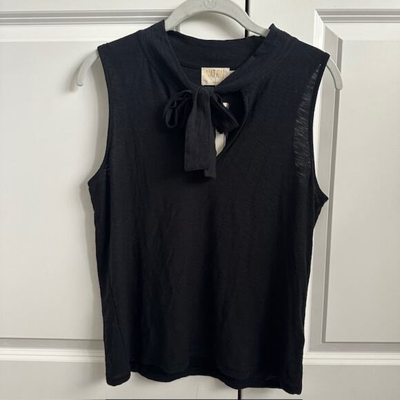 Nation LTD. NWT Lana Tie Tank Size: Medium Color: Jet Black - Picture 2 of 8